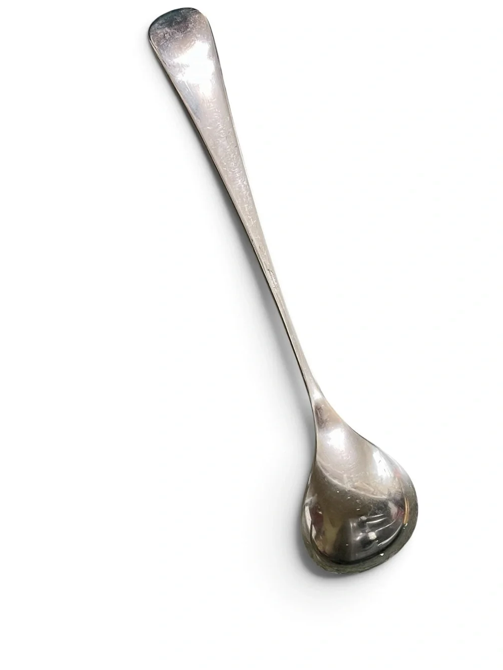 Cromargan serving spoon, large 10.5 inches, heavy, the pattern may be Finesse
